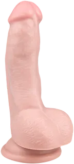 Easytoys dildo s přísavkou a varlaty 15cm