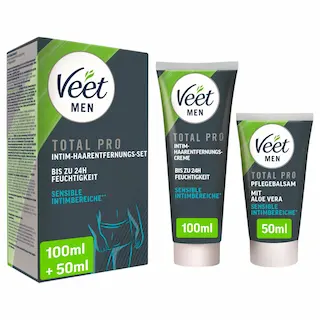 Veet – intimní depilační krém a balzám pro muže (100 ml + 50 ml)