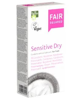 Fair Squared Single: Sensitive Dry, 10 Fair Trade condoms