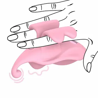 Loveline Dual Finger Vibrator, silikonový vibrátor na prst pro ženy a páry