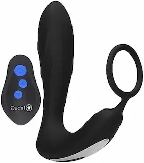 Anální kolík pro elektrosex Load of Pleasure s erekčním kroužkem a dálkovým ovládáním (14,5 cm)