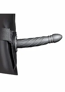 Ouch! Twisted Hollow Strap-on 8″ 20cm Gunmetal