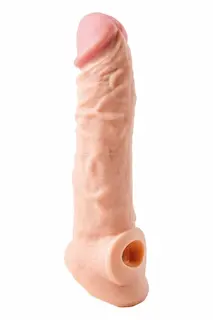 Virgite realistický návlek na penis 19,8 cm tělová barva