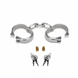 Prowler RED Heavy-Duty Hand Cuffs, pouta na ruce z nerezové oceli
