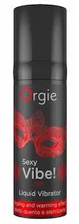 Orgie Sexy Vibe! hřejivý stimulační gel s příchutí jahody 15 ml