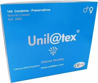 Kondomy UNILATEX – NATURAL PRESERVATIVES 144 ks