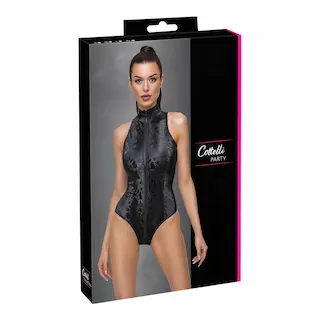 Cottelli Party – body s hadím vzorem – černé
