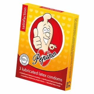 PEPINO Satisfaction standardní kondomy v balení do kapsy 3 ks
