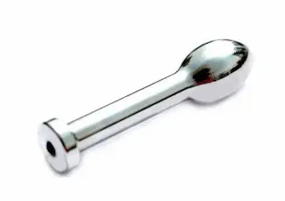 Slave4master Teardrop Urethra Plug, ocelový dutý penis plug 50 x 6–12 mm