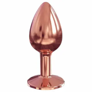 Dorcel Diamond Plug S – hliníkový anální kolík – malý (růžové zlato)