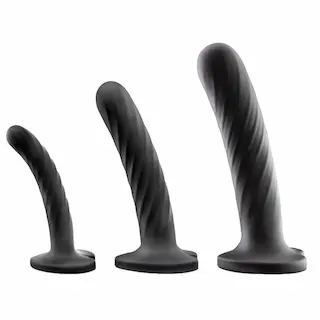 Temptasia Twist treninkový set dild 3ks – černý