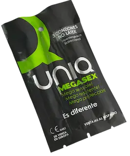 Uniq – Megasex Latex Free Sensitive Condoms, 3 pcs