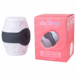 Desirel Grip Master – masturbátor s úzkým stiskem – šedý