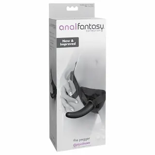 Pipedream – analfantasy The Pegger – připínací dildo (černé)