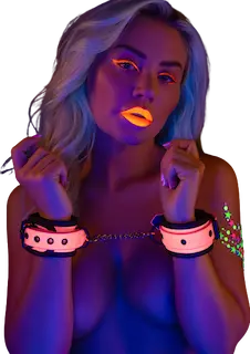 Růžová svítící pouta na ruce Pink Baddie