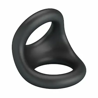 Baile Crazy Bull Nestor Super Soft Silicone, silikonový dvojkroužek na penis a varlata