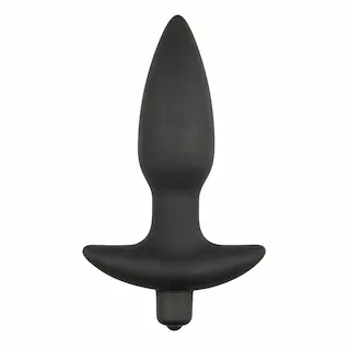 EASYTOYS ANÁLNÍ KOLEKCE Černé silikonové šimrátko na perineum