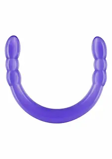 ToyJoy Double Digger Dong Purple, oboustranné dildo 45 x 3 cm