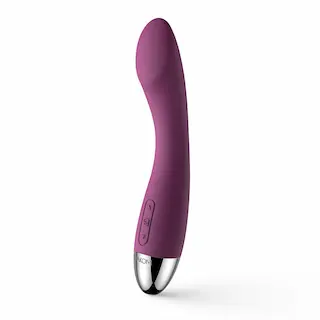 Vibrátor Svakom Amy Violet, silikonový vibrátor na bod G 17 x 3 cm