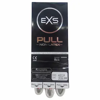 EXS Pull – Non-Latex Condoms – 3 Pieces