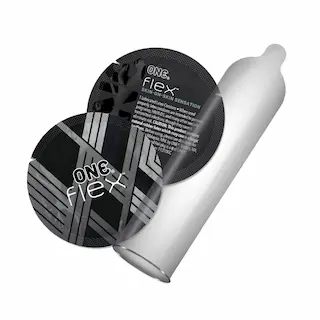 ONE Flex 10 ks, ultratenké latexové kondomy s grafenem a nominální šířka 54 mm