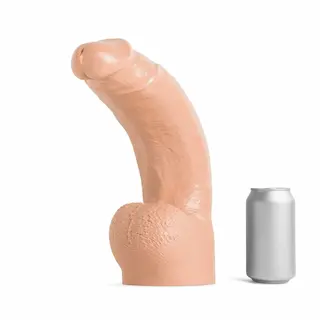 Mr. Hankey’s Toys Lance Woods XXL, prémiové silikonové dildo s Vac-U-Lock 41,3 x 7,8–10,8 cm