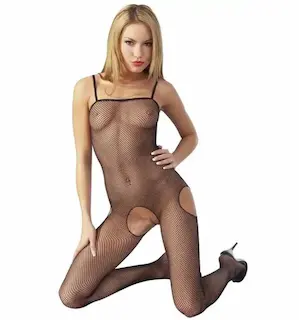 Mandy Mystery Line Catsuit – černý