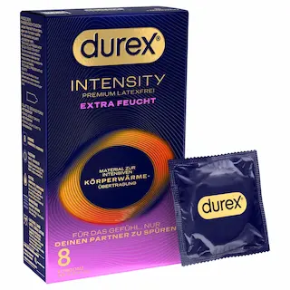Durex Intensity – extra lubrikovaný, bezlatexový kondom (8 ks)