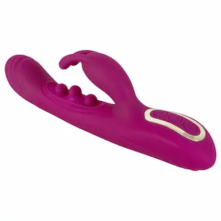Javida – vibrátor s kuličkami a stimulací klitorisu – fialový