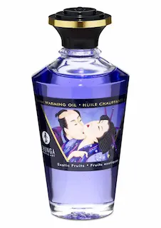 Shunga afrodiziakální hřejivý slíbatelný olej – Exotic Fruits (100 ml)