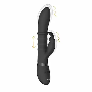 VIVE by Shots Halo – Ring Rabbit Vibrator – Black