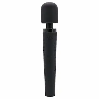 Pixey Deluxe Black Velvet – wand vibrátor M (černý)