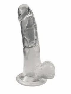 BASIC X Rocco transparentní penis s přísavkou