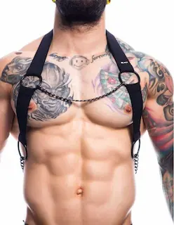 H4RNESS by C4M Black Chain Harness