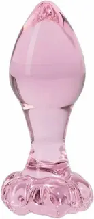 Anální kolík Flower Glass Plug (9 cm)