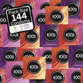 EXS Mixed Flavoured – mix ochucených kondomů (144 ks)