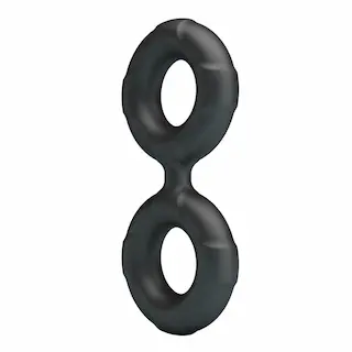 Baile Crazy Bull Model 19 Radwan Super Soft Silicone, dvojitý silikonový kroužek na penis a varlata