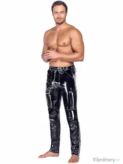 Black Level Vinyl Trousers