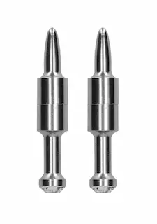 Magnetické svorky na bradavky Ouch! Diamond Pin stříbrné, svorky pro stimulaci bradavek