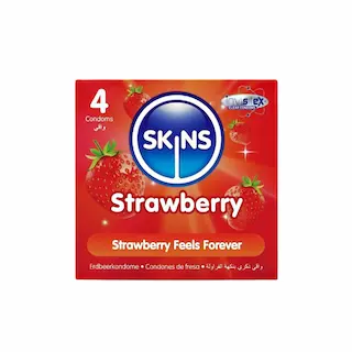 SKINS kondomy Strawberry 4 ks