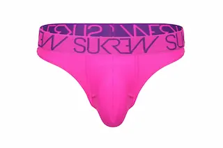 Pánská tanga Sukrew Classic Thong Shocking Pink M, růžová pánská tanga