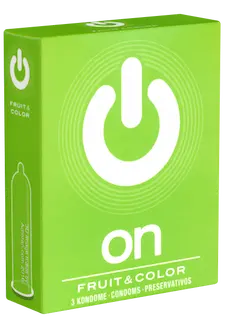 On) Single: Fruit & Color, 3 condoms