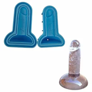Dildo – forma na led – modrá