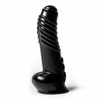 Mister B WAD Klusterfuck Black, černé anální dildo 19 x 4,8 cm