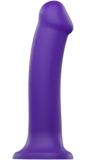 Strap-On-Me ohebné dildo z dvojitého silikonu (20 cm), fialové