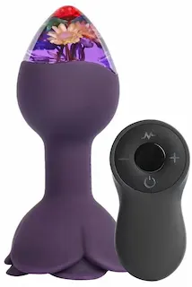LOVISS – Posy – Garden Butt Plug Vibrator with Remote – Purple