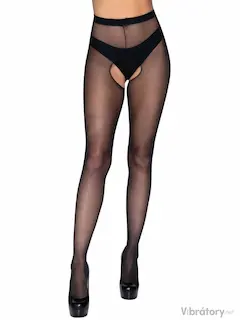 Leg Avenue Plus Size Crotchless Pantyhose