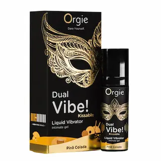 Dvojitý vibrátor s líbivou chutí – Pina Colada – 15 ml