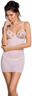 Lovelia Chemise White, L–XL