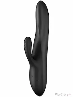 Hřejivý rotační vibrátor s králíčkem Satisfyer Heat Flex 3